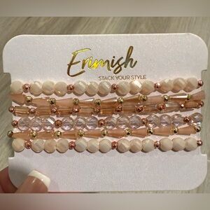 NWOT Erimish Blush Bracelet Set